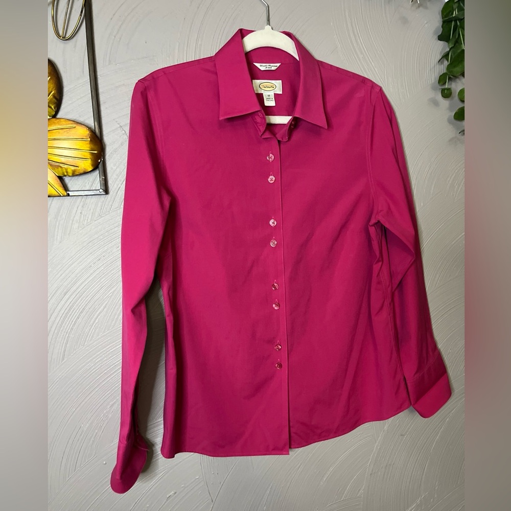 Vibrant‎ Fuchsia Button-Down Shirt